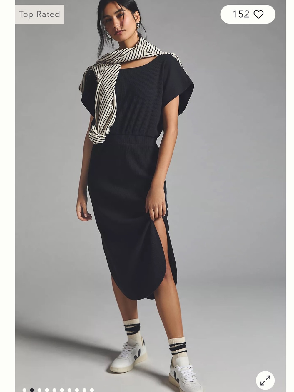 NWT retail $98 size S #Anthropologie,#DailyPractice. “Dolman Sleeved Midi Dress”